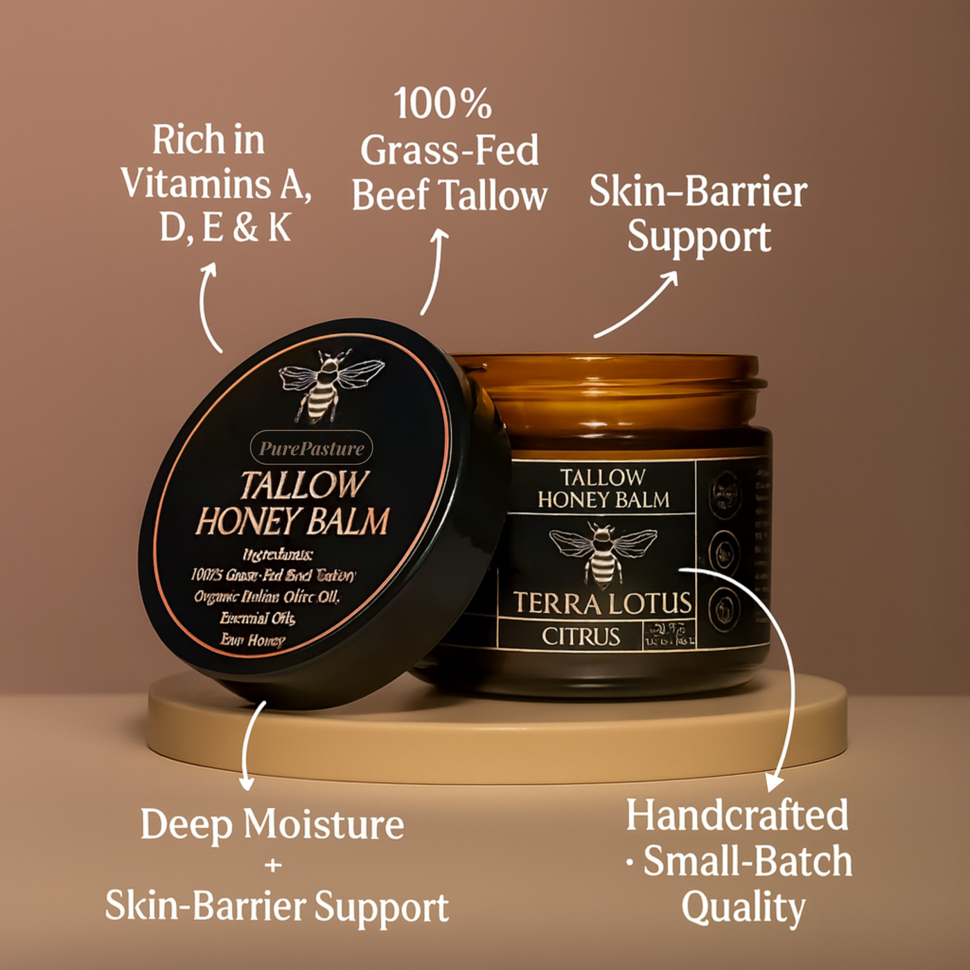 PurePasture™ Grass-Fed Tallow Glow Balm